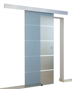 Set usa glisanta sticla design RS120, sablat cu design, 85x205x0.8 cm - Img 3