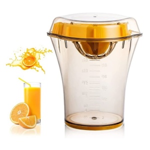 Storcator manual citricie Flippy, cu recipient de 600 ml, 15x8.5x13.5 cm, material ABS, Transparent - Img 2