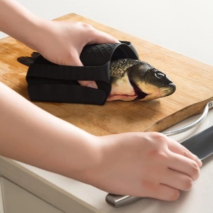 Suport de Silicon Multifunctional de Mana, Flippy, pentru Cuptor, Alimente Fierbinti, Carne, Izolare Termica, Anti-alunecare, 18x12x1.5 cm, Negru - Img 5