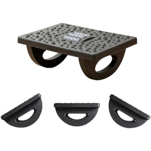 Suport Ergonimic pentru Picioare, Flippy, Plastic, cu Role de Masaj pentru Talpi, pentru Birou, Usor de Transportat, Detasabil, 33.5x24x12 cm, Negru - Img 10