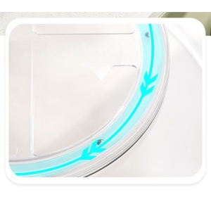 Suport Rotativ pentru Condimente, Flippy, Multifunctional, Rotund, 360 de Grade, pentru Bucatarie, Plastic, 30.5x30.5x10 cm, Transparent - Img 7
