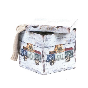 Taburet Design Truck, multicolor, 38x38x37.5 cm - Img 4