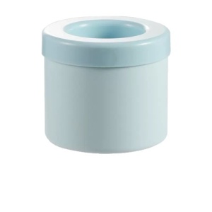 Tava de Gheata din Silicon cu Capac, Flippy, Forma de Gheata pentru Racirea Bauturilor, in Forma de Frapiera, Silicon fara BPA, Cuburi de Gheata, 9x8.5x8 cm, Albastru - Img 1