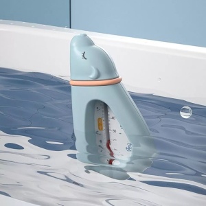 Termometru pentru Baie, Flippy, Plutitor, Rezistent la apa, Multifunctional, Model Urs Polar, 15x7.5x4 cm, Albastru - Img 4