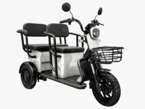 Tricicleta electrica, Volta APM5, 1000W, 25 km/h, Autonomie pana la 40 km, alb, fara permis - Img 4