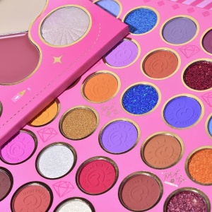 Trusa de Machiaj, KEVIN & COCO, Princess Palette. Fard de Pleoape, Iluminator, Corector, Ruj, 79 culori, 19.7 x 20 x 2 cm - Img 6