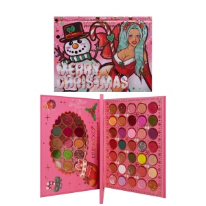Trusa de Machiaj, KEVIN & COCO, Snowy Christmas, 70 culori, 22.5 x 17 x 2 cm - Img 9