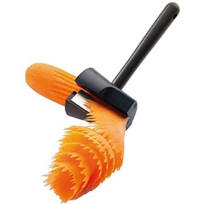 Accesoriu pentru Taiat in Forma de Spirala, Flippy, Multifunctional pentru Legume, Cutit pentru Spirale, 16x5.5 cm, Negru - Img 9