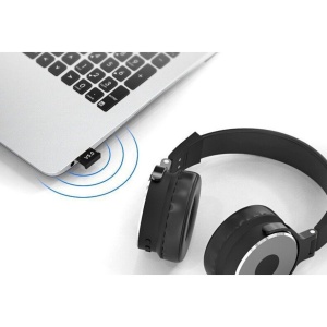 Adaptor Bluetooth, Flippy, 5.0, Wireless, pentru PC/Laptop, Interfata USB, 20 mbps, Negru - Img 5