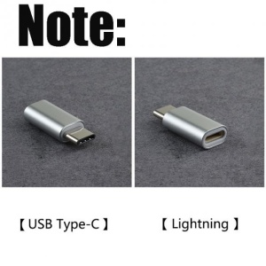 Adaptor Lightning (mama) to Type-C(tata) 2,8 cm Argintiu - Img 2