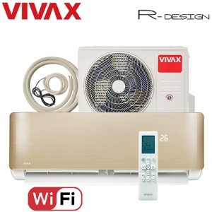 Aer Conditionat VIVAX R-Design ACP-09CH25AERI GOLD Wi-Fi Kit de instalare inclus R32 Inverter 9000 BTU/h - Img 4