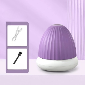 Aparat de Scame 2 in 1, Flippy, Curatare Haine si Lampa de Veghe, 3 Trepte, Incarcare Tip C, 4 W, 9 x 10 cm, Mov - Img 2