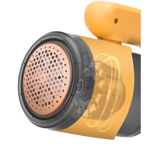 Aparat Pentru Curatat Scame, Par Si Praf, Flippy, cu LED, Pentru Diferite Tipuri De Material, Cu Lame Din Otel Inoxidabil, Compartiment de Depozitare, Maner Reglabil, 11x10.5x8.7 cm, Galben - Img 10