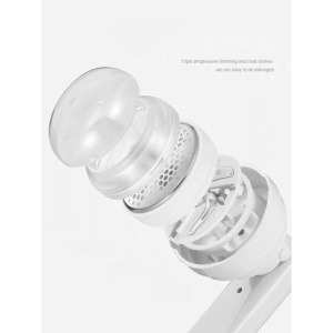 Aparat Pentru Curatat Scame, Par Si Praf, Flippy, Trimmer pentru Diferite Tipuri De Material, Cu Lame Din Otel Inoxidabil, Maner Flexibil, Incarcare Prin USB, 13x8 cm, Alb - Img 8