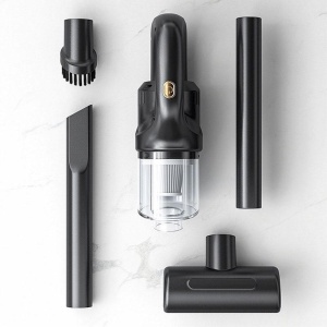 Aspirator Portabil fara Fir, Flippy, Incarcare USB, Pentru Casa si Masina, Autonomie 45 min, Negru - Img 4