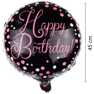 Balon din Folie Metalizata, Flippy, Figurine, Model 2, Happy Birthday, Tematica Aniversare, 45 cm, Ambalaj Individual, Pai Inclus, Umflare cu Aer sau Heliu, Multicolor - Img 6