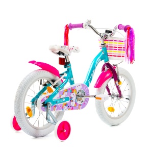 Bicicleta Copii DHS Unicorn - 16 Inch, Albastru - Img 2