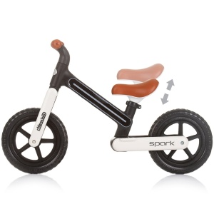 Bicicleta fara pedale Chipolino Spark black white - Img 3
