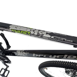 Bicicleta MTB-HT 29" BR Arizona, cadru otel 17', manete secventiale, frane disc, 21 viteze, Negru - Img 3