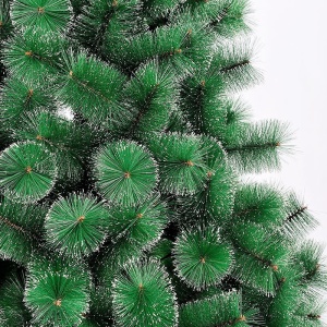 Brad artificial de Craciun tip pin nins, pentru interior/exterior, inaltime 180 cm, Flippy, verde, suport metalic inclus - Img 6
