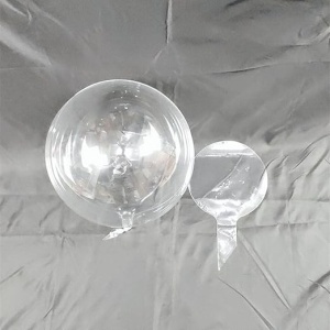 Buchet Decorativ, Flippy, Trandafir in Balon cu Lumini Led, Diametru 35 cm, 2 x Baterii AA (neincluse), Sampanie - Img 8