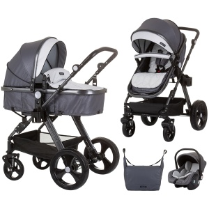 Carucior Chipolino Havana 3 in 1 silver grey - Img 1