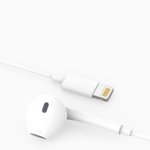 Casti Audio cu Microfon si cu Port Lightning WUW-R32 compatibile iPhone, Alb - Img 6