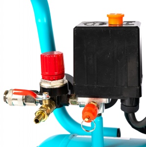 Compresor Detoolz 50L fara ulei, 1680 W, debit 214L/min, 8 bar, 2 prize de aer - Img 3