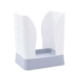 Cos de Gunoi Extensibil, Flippy, din Plastic, Reglabil, Pliabil, Versatil, pentru Bucatarie, Baie sau Birou, Cos Universal, 21x25x17 cm, Alb Gri - Img 5