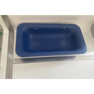 Cos pentru Scurgere Chiuveta de Bucatarie, Flippy, Plastic, Telescopic, 36x20x5 cm, Albastru - Img 2
