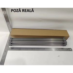 Covoras de Scurgere pentru Chiuveta Bucatarie, din Otel Inoxidabil, Suport Chiuveta, Pliabil, Antiderapant, Usor de Curatat si de Depozitat, 47x37cm, 18 Tuburi, Gri - Img 7