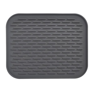 Covoras din Silicon pentru Scurgere Vase, Flippy, Uz Casnic, Rezistent la Temperaturi Ridicate, Izolator, 30x24 cm, Negru