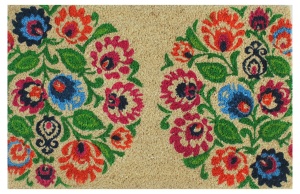 Covoras intrare Flower Power design Flori, 40x60 cm - Img 1