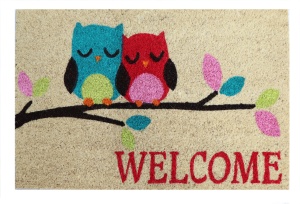 Covoras intrare Koko design Bufnita, 40x60 cm - Img 1