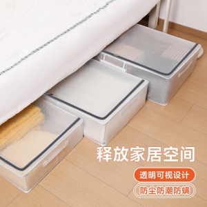 Cutie de Depozitare pentru Pantofi, Flippy, 40x30x21 cm, din Plasa PVC Impermeabila si Cadru de Otel, Pliabila, Fermoar Bidirectional, Transparenta - Img 10