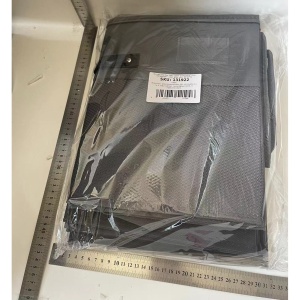 Cutie de Depozitare pentru Pantofi, Flippy, 53x42x33 cm, cu Capac Transparent si Fermoar, din Panza Oxford, Pliabila, Gri - Img 2