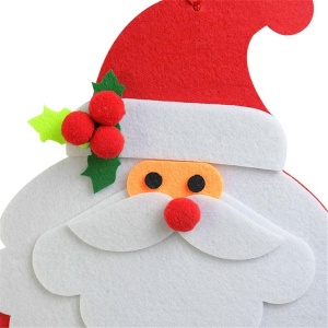 Decoratiune de Craciun Flippy, Advent calendar, numara zilele pana la Craciun, model Mos Craciun, material poliester, 37 x 22 cm, rosu - Img 8