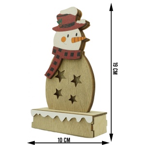 Decoratiune luminoasa, Flippy, Om de zapada, maro, lungime: 10 cm, latime: 5 cm, inaltime: 19 cm, lemn, interior/exterior - Img 6