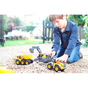 Excavator Dickie Toys Volvo Tracked Excavator 23 cm cu lumini si sunete - Img 7