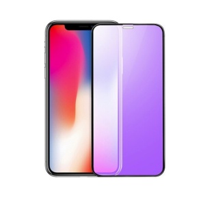 Folie de Protectie, Flippy, pentru iPhone 15, Ceramic Anti-Blue, 9H, Protectie Ochi, Anti-Soc, Mov - Img 1