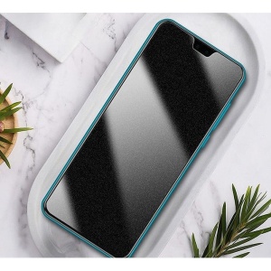 Folie de Protectie, Flippy, pentru iPhone 15 Pro Max, Matte Ceramic Privacy, 9H, Confidentialitate 30°, Anti-Soc, Negru Transparent - Img 2