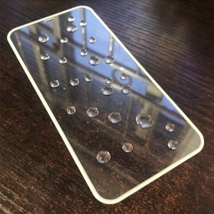 Folie de Sticla Securizata pentru Apple iPhone 15 Pro Max, Flippy, Luminous, Margine Fosforescenta Neon din Silicon, Mat, Anti-Amprenta, Protectie Completa, 9H, Alb - Img 2