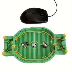 Fotbal de Masa Interactiv pentru Copii, Flippy, cu 2 Mingi Incluse, Tabela Scor, 22.8x12x4 cm, Verde - Img 4