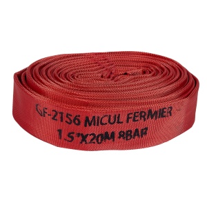 Furtun pompier 1.5" 20m 8bar fara capete ROSU - Img 1