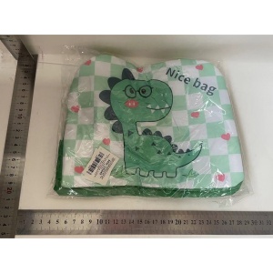 Geanta Termoizolanta pentru Copii, Flippy, 23x13x19 cm, Model Imprimeu Dinozaur, din Folie de Aluminiu si Panza Oxford, Verde - Img 2