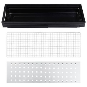 Gratar Portabil, Flippy, Confectionat din Metal, pentru Picnic, Gradina, Terasa, Camping, Dimensiuni Reduse, 60x22x23 cm, Negru - Img 6