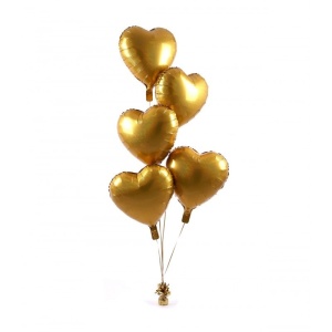 Greutate pentru Baloane cu Heliu, Flippy, din Folie cu Franjuri, 170g, 13 x 5 x 3 cm, Auriu - Img 2