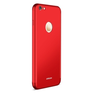 Husa Apple iPhone 6/6S 6 Joyroom (Fata + Spate) Rosu + Folie de protectie - Img 2