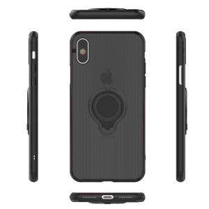 Husa Apple iPhone 6 Armor Ring cu inel magnetic Negru - Img 1