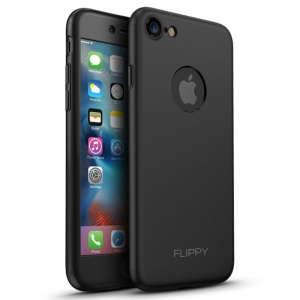 Husa Apple iPhone 7 Premium Full Cover 360 Negru + Folie Cadou - Img 9